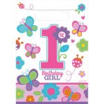 Σακουλάκια για δωράκια 1st Birthday Girl (8 τεμ)