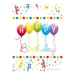 Σακουλάκια για δωράκια Happy Birthday (6 τεμ)