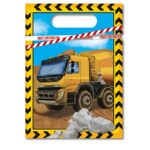 Σακουλάκια για δωράκια Μπουλντόζες - πλαστικά (6 τεμ)