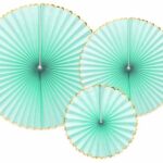 Σετ χάρτινες βεντάλιες μέντα (3 τεμ)