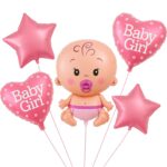 Σετ Μπαλόνια γέννησης Baby Girl (5 τεμ)