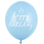 Σετ Μπαλόνια Happy Birthday γαλάζιο (6 τεμ)