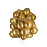 Σετ Μπαλόνια - Μεταλλικό Χρυσό Χρώμα (12 τεμ)