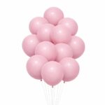 Σετ Μπαλόνια - Παστέλ Baby Pink Χρώμα (12 τεμ)