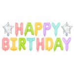 Σετ μπαλονιών "Happy Birthday" πολύχρωμα (15 τεμ)