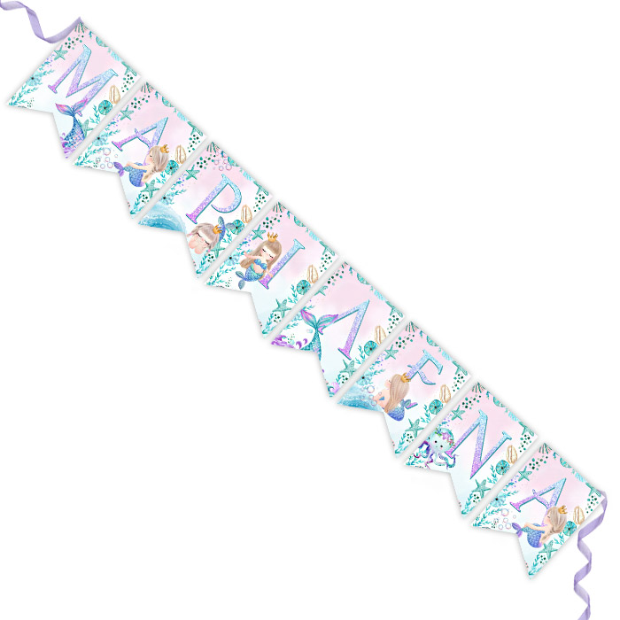 simeakia-gorgona Σημαιάκια με όνομα Baby Mermaid - Image 1