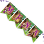 Σημαιάκια με όνομα Μάσα και Αρκούδος