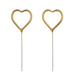 Sparkler Στικ χρυσή Καρδούλα (2 τεμ)