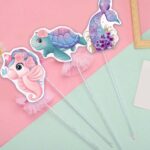 Διακοσμητικό Στικ θέμα Γοργόνα (3 τεμ)