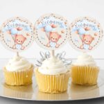 Topper Cupcake Αρκουδάκι (6 τεμ)