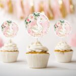 Topper Cupcake Κύκνος (8 τεμ)