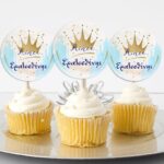 Topper Cupcake Κορώνα αγόρι (6 τεμ)