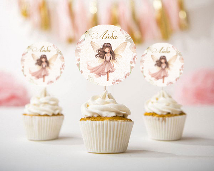 topper-cupcake-neraidoxora-6tem Topper Cupcake Νεραϊδοχώρα (6 τεμ) - Image 1