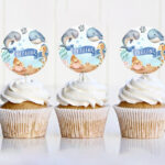 Topper Cupcake Θάλασσα (6 τεμ)