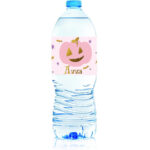 Χάρτινες ετικέτες νερού ροζ Κολοκύθα (8 τεμ)