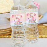 Χάρτινες ετικέτες νερού Μονόκερος (8 τεμ)