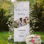 Αφίσα Γάμου Υφασμάτινη - Brush Stroke 1,30m