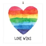 Διακοσμητικό καδράκι "Love Wins"