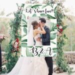 Κάδρο Photo Booth Γάμου Φύλλα