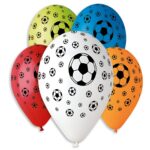 12″ Μπαλόνι τυπωμένο Μπάλες ποδοσφαίρου Assorted (25 τεμ)