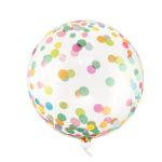 16" Μπαλόνι Διάφανο με πολύχρωμο κομφετί ORBZ