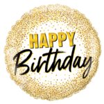 18'' Μπαλόνι Χρυσό Happy Birthday