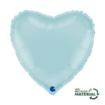 18" Μπαλόνι Καρδιά Παστέλ Γαλάζιο