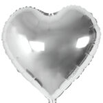 24'' Μπαλόνι Καρδιά Ασημί