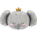 27″ Μπαλόνι Ελεφαντάκι με κορώνα