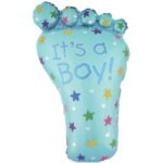 28″ Μπαλόνι Πατουσάκι γαλάζιο It’s a Boy