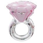 30″ Μπαλόνι διαμαντένιο Μονόπετρο ροζ