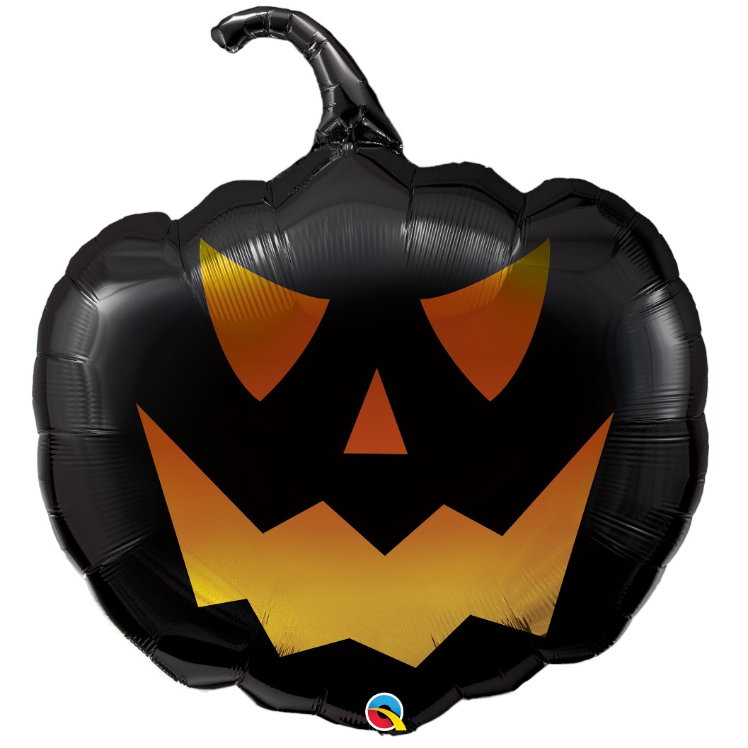 35_-mpaloni-halloween-mairi-kolokitha-black-jack_1 35" Μπαλόνι Halloween μαύρη κολοκύθα - Black Jack - Image 1