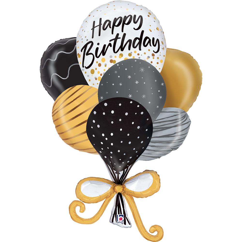 38-mpaloni-mpoiketo-happy-birthday-_1 38'' Μπαλόνι Μπουκέτο Happy Birthday - Image 1