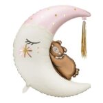 38" Μπαλόνι Αρκουδάκι σε Φεγγάρι Ροζ