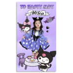 Αφίσα πάρτυ Kuromi με φωτογραφία