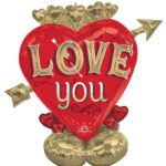 AirLoonz Τεράστιο Μπαλόνι Just My Type Καρδιά με βέλος