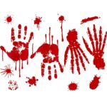 Αυτοκόλλητα Ματωμένο Χέρι