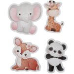 Αυτοκόλλητα Ζωάκια - Σαφάρι (16 τεμ)