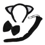 Αποκριάτικα Αξεσουάρ Μαύρη Γατούλα (3 τεμ)