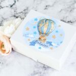 Αυτοκόλλητα Αερόστατο Αρκουδάκι με Όνομα (6 τεμ)