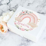 Αυτοκόλλητα με όνομα Ουράνιο Τόξο κορίτσι (6 τεμ)