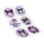 Αυτοκόλλητα Kuromi (6 τεμ)