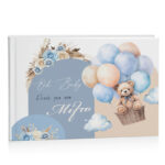 Βιβλίο Ευχών βάπτισης - Αρκουδάκι Boho