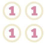 Χάρτινα Διακοσμητικά ροζ 1st Birthday (4 τεμ)