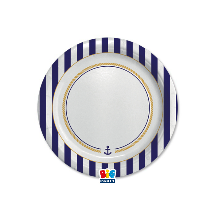 chartina-piata-naitiko-_8-tem__1 Χάρτινα Πιάτα - Ναυτικό (8 τεμ) - Image 1