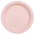 Χάρτινα Πιάτα φαγητού - Ροζ (6 τεμ)