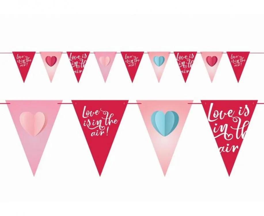 chartini-girlanta-_love-is-in-the-air_-270cm_1 Χάρτινη Γιρλάντα "Love is in the air" 270cm - Image 1
