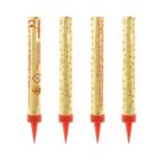 Χρυσοί πυρσοί τούρτας (4 τεμ)