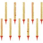 Χρυσός πυρσός τούρτας (12 τεμ)