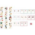 Χριστουγεννιάτικα Αυτοκόλλητα & Ετικέτες σε κουτάκι (68 τεμ)